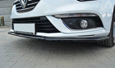 Тюнинговая накладка на передний бампер Renault Megane Mk4 вер.1 фото