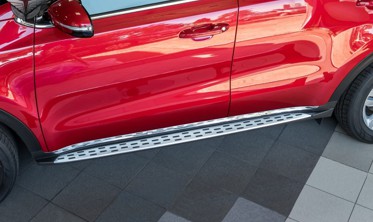 пороги (підніжки бічні) Kia Sportage (стиль Mercedes) фото