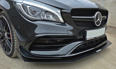 Racing диффузор переднего бампера Mercedes CLA A45 AMG C117 вер.1 фото
