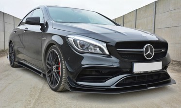 Racing диффузор переднего бампера Mercedes CLA A45 AMG C117 вер.1 фото