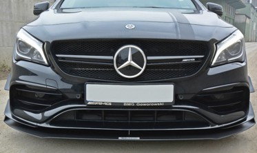 Racing диффузор переднего бампера Mercedes CLA A45 AMG C117 вер.1 фото