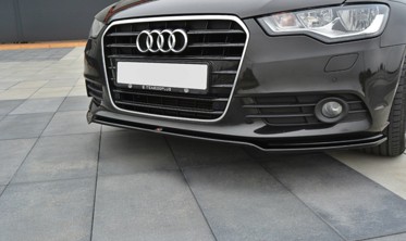 Тюнинговый спойлер переднего бампера Audi A6 C7 вер.1 фото