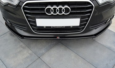 Тюнинговый спойлер переднего бампера Audi A6 C7 вер.1 фото
