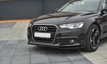 Тюнинговый спойлер переднего бампера Audi A6 C7 вер.1 фото