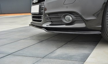 Тюнинговый спойлер переднего бампера Audi A6 C7 вер.1 фото