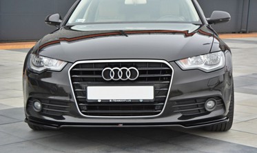 Тюнинговый спойлер переднего бампера Audi A6 C7 вер.1 фото