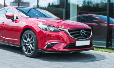 Тюнинговый передний диффузор Mazda 6 GJ Mk3 Fl вер.2 фото