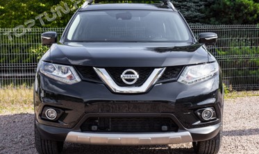 хром накладки на передний и задний бампер Nissan X-Trail T32 дорестайл фото