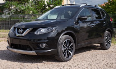 хром накладки на передний и задний бампер Nissan X-Trail T32 дорестайл фото