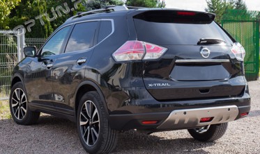 хром накладки на передний и задний бампер Nissan X-Trail T32 дорестайл фото