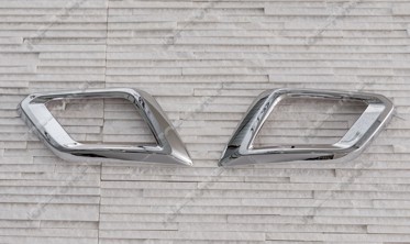 хром накладки противотуманок передних Nissan X-Trail фото