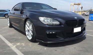 Накладка диффузор переднего бампера BMW F06 / F12 / F13 6-серии  фото