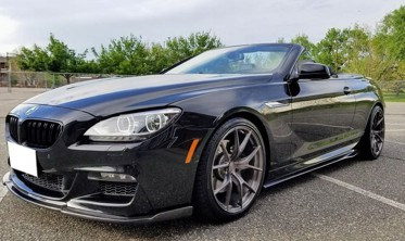 Накладка диффузор переднего бампера BMW F06 / F12 / F13 6-серии  фото