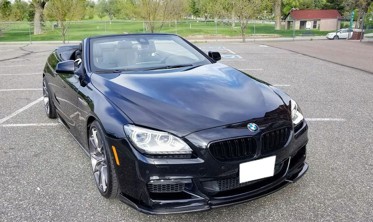 Накладка диффузор переднего бампера BMW F06 / F12 / F13 6-серии  фото