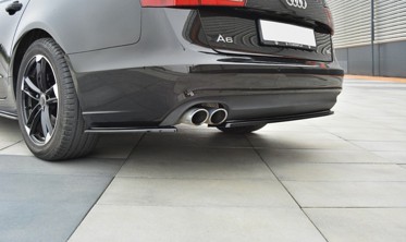 Бічні дифузори заднього бампера Audi A6 C7 Sedan/Avant фото