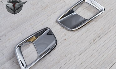хром накладки противотуманок задних Peugeot 3008 фото