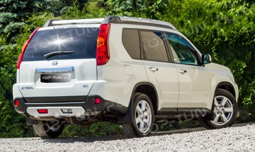накладки на передний и задний бампер Nissan X-Trail (дорест.) фото