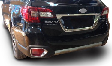 хром накладки противотуманок задних Subaru Outback фото