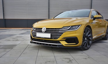 Накладка (спойлер) на передний бампер Volkswagen Arteon R-Line версия 3 фото
