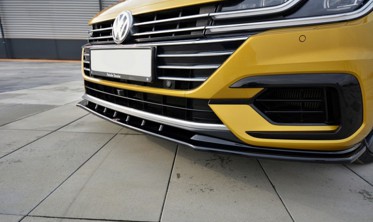 Накладка (спойлер) на передний бампер Volkswagen Arteon R-Line версия 3 фото