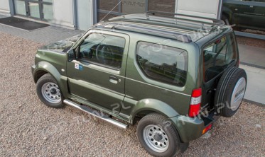 защитные пороги (трубы боковые) Suzuki Jimny фото