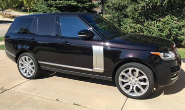 накладки воздухозаборников на двери Range Rover Vogue L405 (серебро) фото