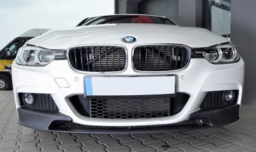 Дифузор переднього бампера BMW F30/F31 у стилі M-Performance фото