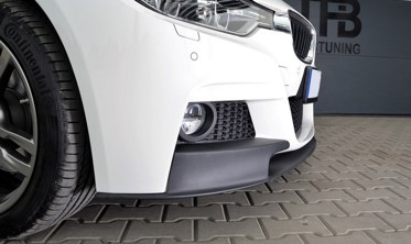 Дифузор переднього бампера BMW F30/F31 у стилі M-Performance фото