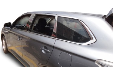 окантовка бічних вікон Mitsubishi Outlander III фото