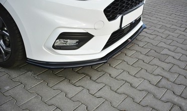 Диффузор под передний бампер Ford Fiesta Mk8 ST / ST-line вер.2 фото