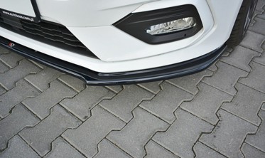 Диффузор под передний бампер Ford Fiesta Mk8 ST / ST-line вер.2 фото