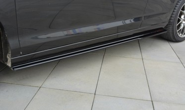 Накладки тюнинговые на пороги Renault Laguna mk3 Coupe фото