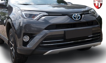 хром накладки на решітку радіатора Totota RAV4 фото