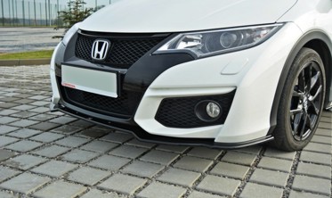 Тюнинговый диффузор под передний бампер Honda Civic MK9 рестайл фото