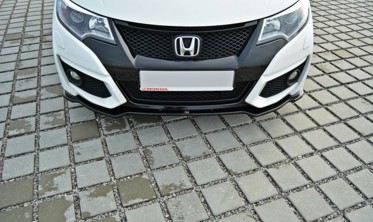 Тюнинговый диффузор под передний бампер Honda Civic MK9 рестайл фото