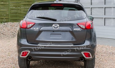 накладки на задні протитуманки Mazda CX5 фото