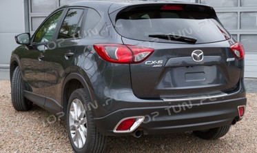 накладки на задние противотуманки Mazda CX5 фото
