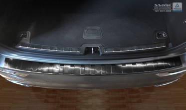 защитная накладка с загибом на край бампера Volvo XC60 II черная фото