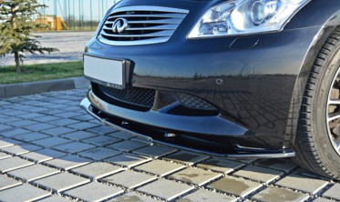 Спойлер передний под бампер Infiniti G37 Sedan вер.1 фото