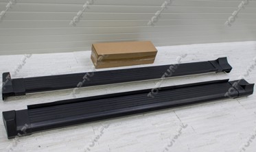 пороги (подножки боковые) Toyota Rav4 OEM (черные) фото