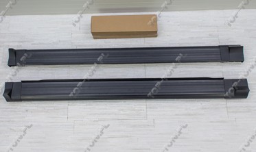 пороги (подножки боковые) Toyota Rav4 OEM (черные) фото