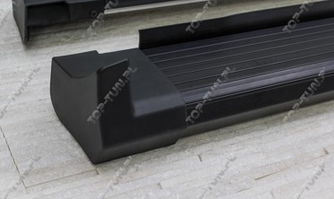 пороги (подножки боковые) Toyota Rav4 OEM (черные) фото