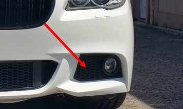 рамка протитуманки BMW F10 М-пакет ліва фото