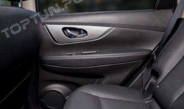 внутренние накладки вокруг ручек Nissan X-Trail фото