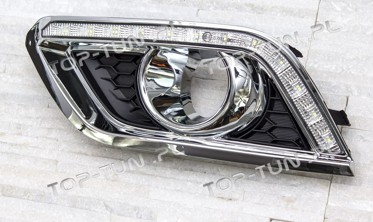 рамки противотуманок с LED огнями Opel Mokka (дорест.) фото