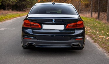 Центральный диффузор заднего бампера BMW 5 G30 / G31 M-Pack фото