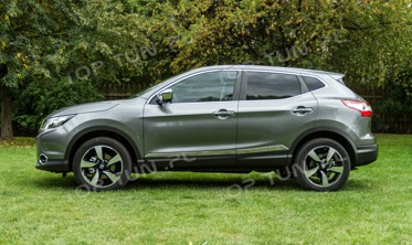 хром накладки на двери Nissan Qashqai фото