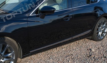 декоративные хром накладки на двери Mazda 6 фото