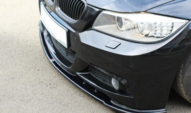 Спойлер переднего бампера BMW 3 E91 M-pack рестайл вер.1 фото