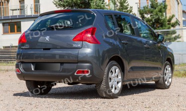 хром накладки противотуманок задних Peugeot 3008 фото